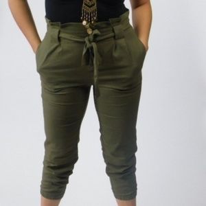 High Waist Linen Pants